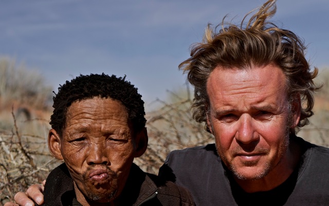 'Buks' Kruiper & Karl tijdens 'A Bushman Odyssey'